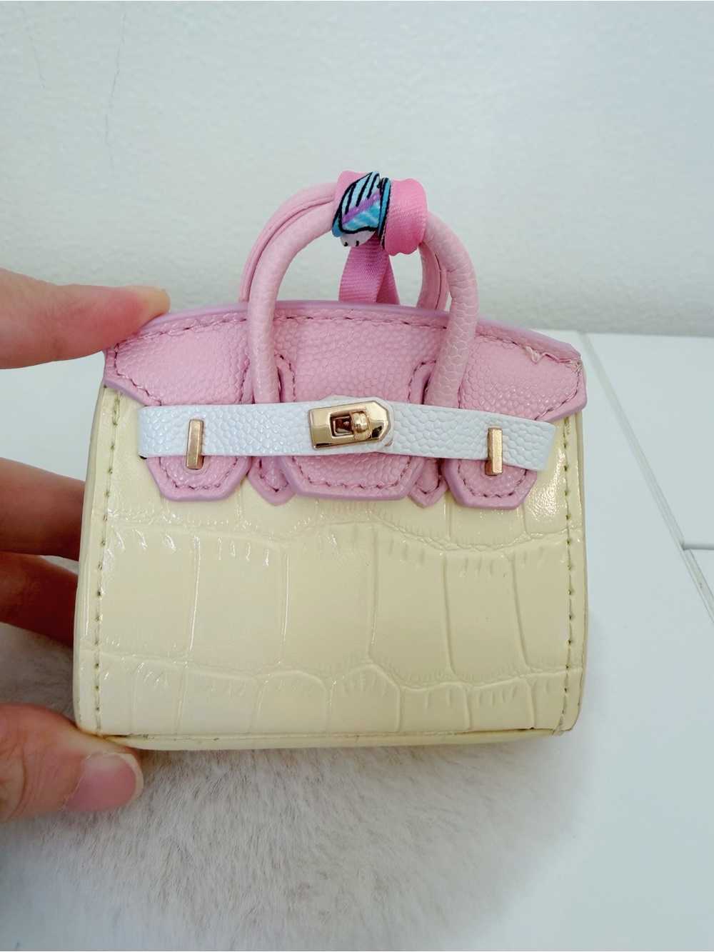 Pastel Croc Mini Bag Charm 🌸✨